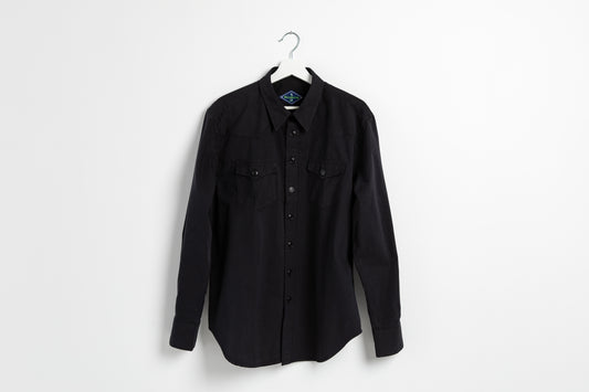 Men's Brushed Cotton Shirt | Black
