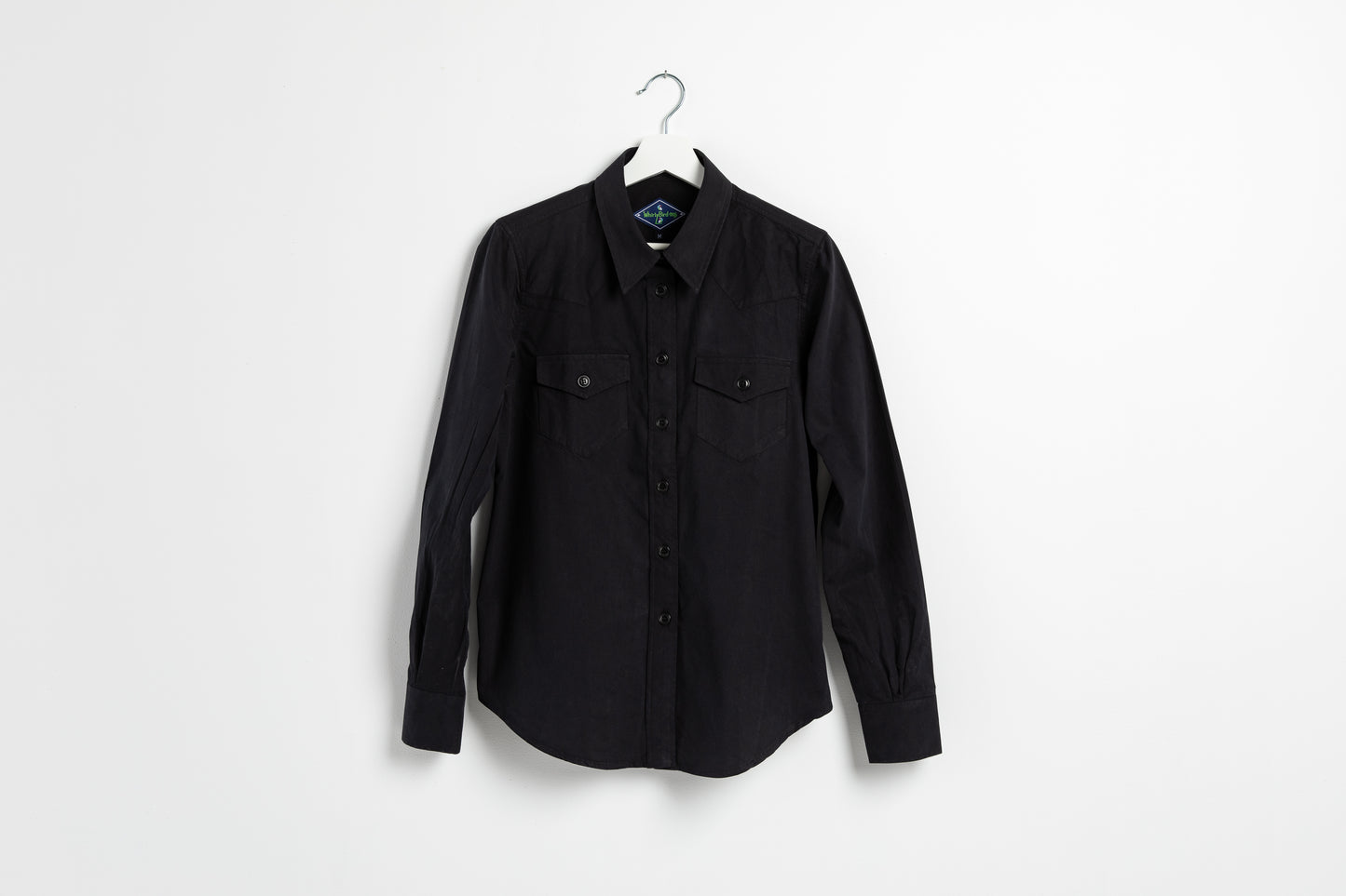 Women's Brushed Cotton Shirt | Black