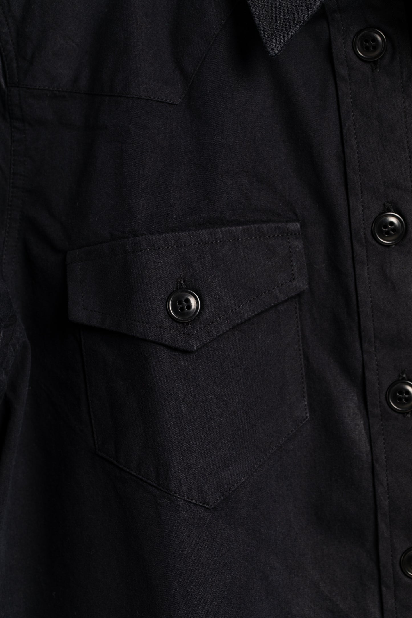 Women's Brushed Cotton Shirt | Black