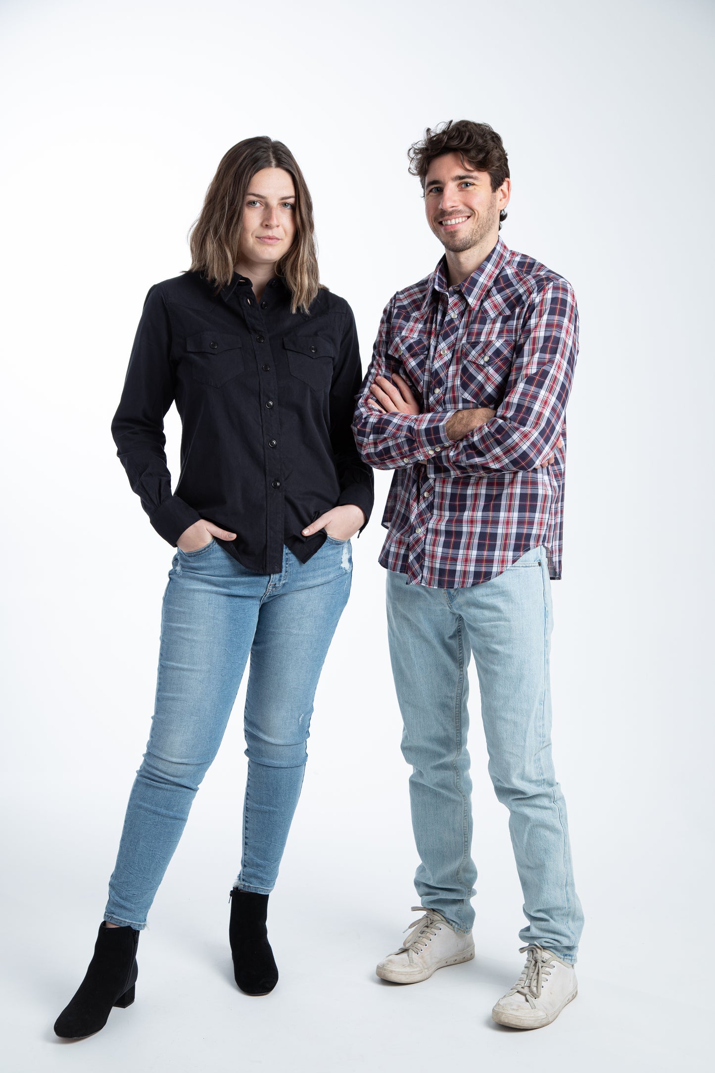 Women's Brushed Cotton Shirt | Black