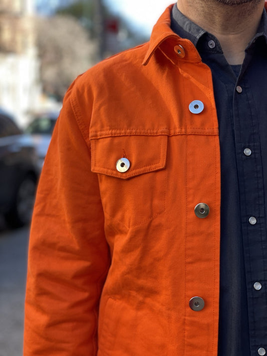 Men's Trucker Jacket | Jailbreak Orange
