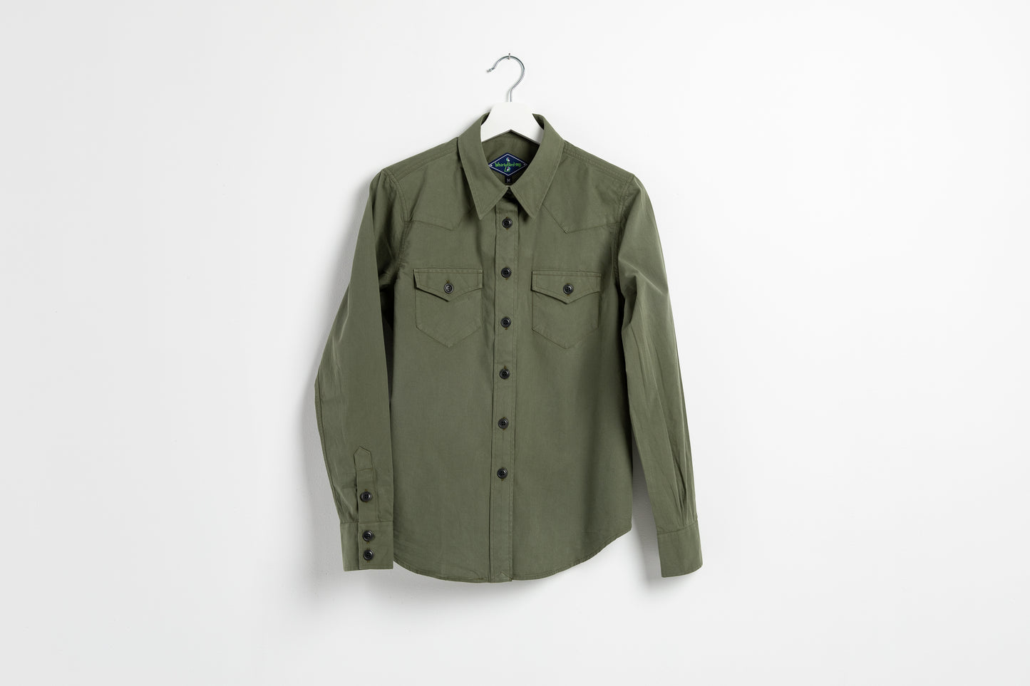 Women's Brushed Cotton Shirt | Moss