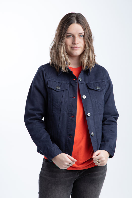 Women's Trucker Jacket | Midnight Blue