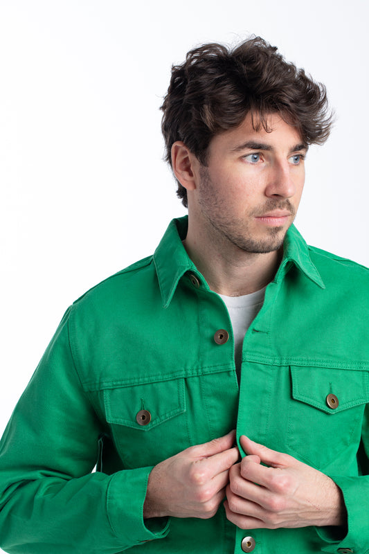 Men's Trucker Jacket | Jackpot Green
